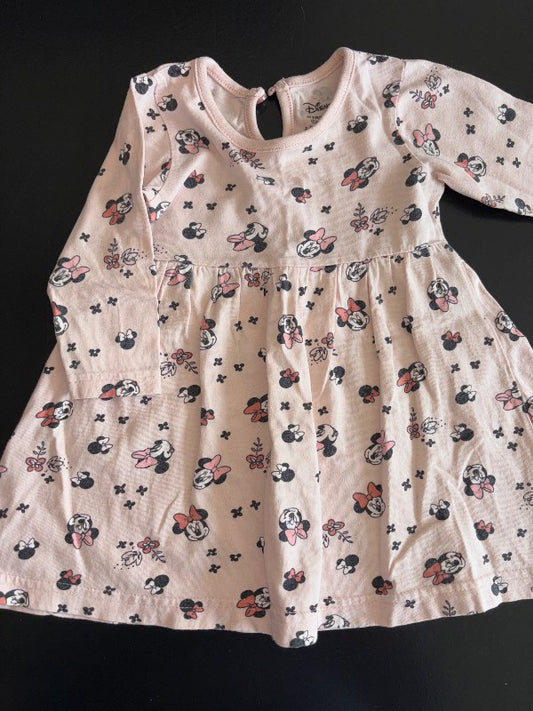 Kjóll, fölbleikur Minnie