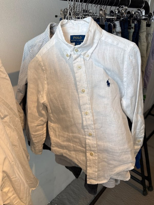 Ralph lauren hör skyrta hvít