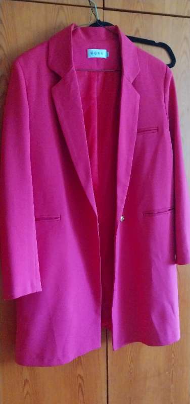 Bleikur hálf síður blazer